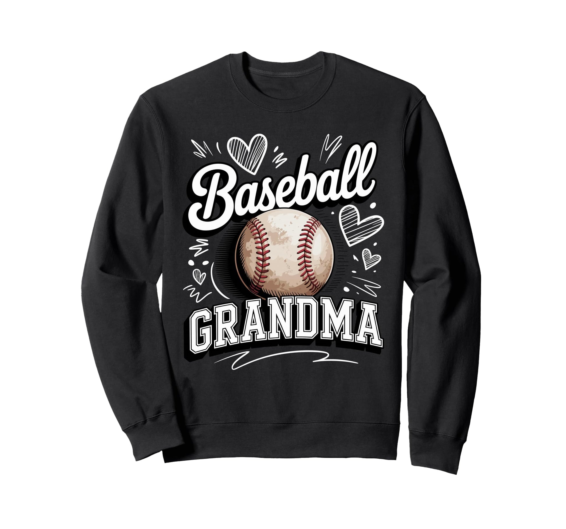 Baseball Grandma Proud Senior League Fan Sweatshirt - Graphic Print Unisex - T-Shirt, Sweatshirt, Hoodie