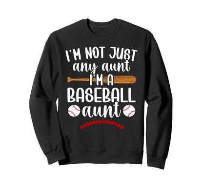 Im Baseball Aunt Baseball Player Sweatshirt - Custom Art Print Men Women - T-Shirt, Sweatshirt, Hoodie