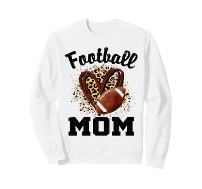 Leopard Heart American Football Hoodie - Minimalist Print Men Women - T-Shirt, Sweatshirt, Hoodie