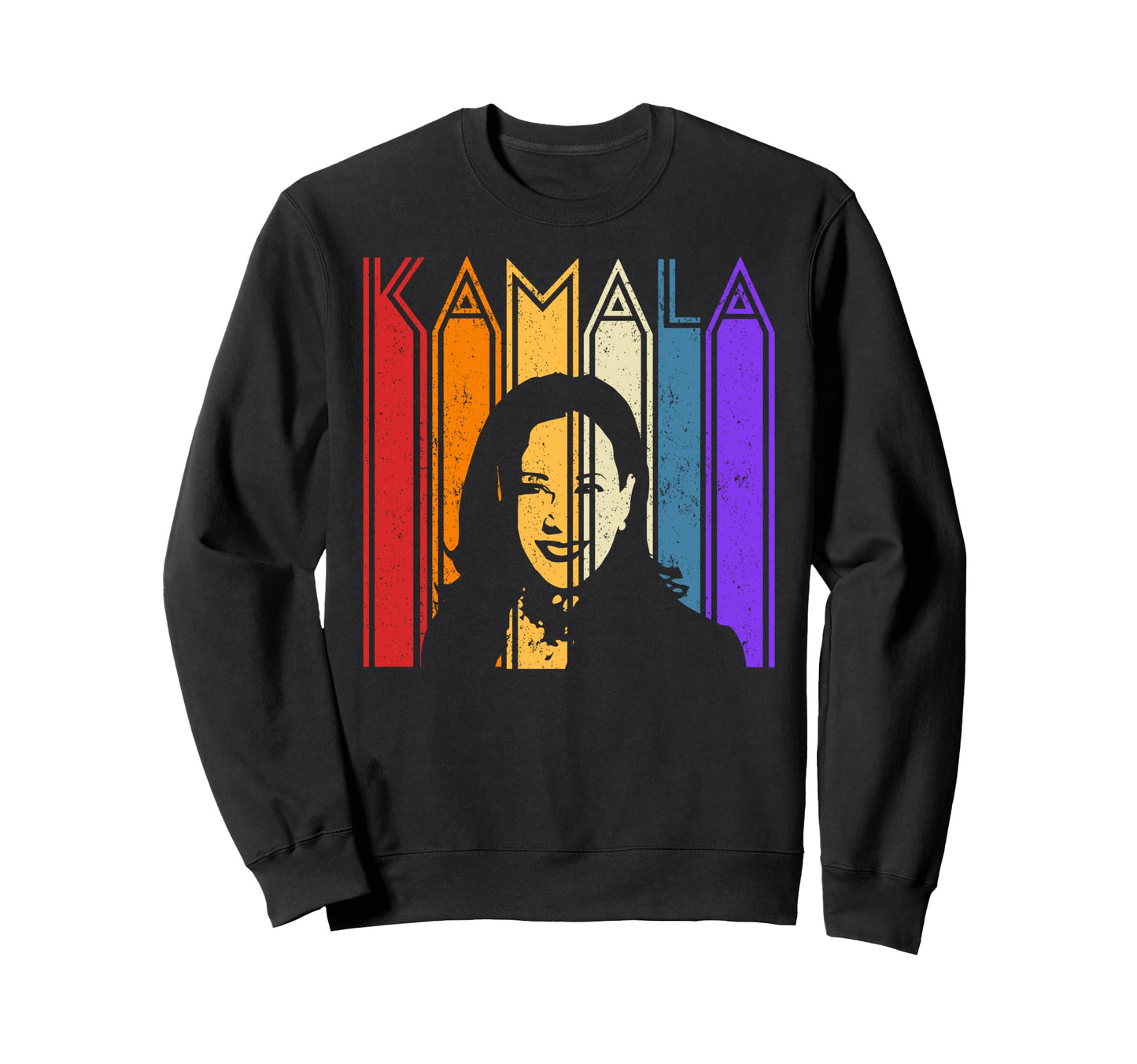 Kamala Harris Distressed Sweatshirt - Casual Everyday Wear Men Women - T-Shirt, Sweatshirt, Hoodie