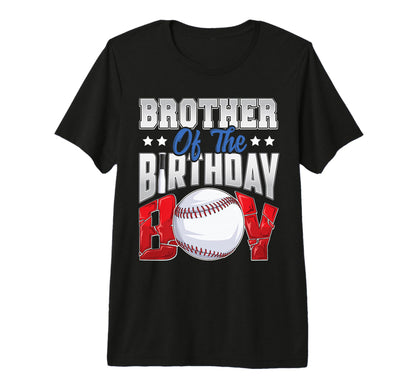 Brother Baseball Birthday Family T-Shirt - Aesthetic Graphic for Adults - T-Shirt, Sweatshirt, Hoodie