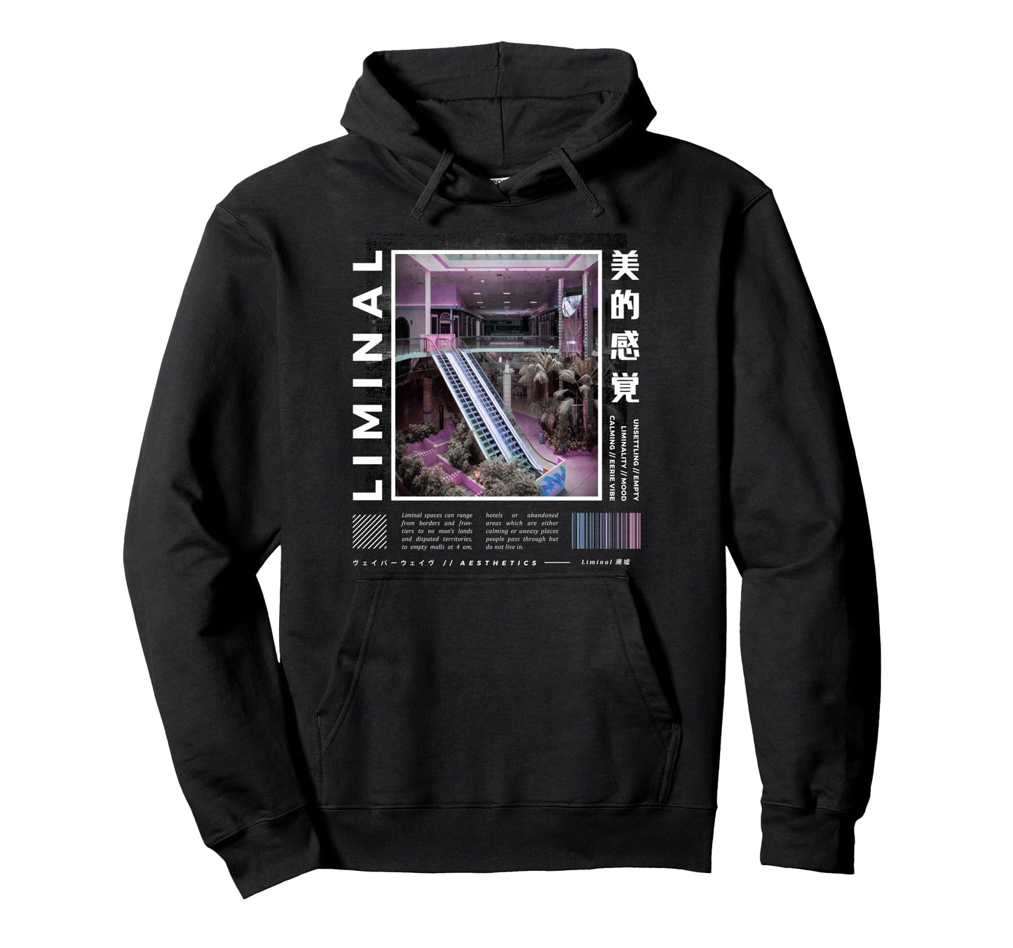 Liminal Spaces Vaporwave Aesthetic Hoodie - Aesthetic Graphic Men Women - T-Shirt, Sweatshirt, Hoodie