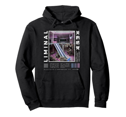 Liminal Spaces Vaporwave Aesthetic Hoodie - Aesthetic Graphic Men Women - T-Shirt, Sweatshirt, Hoodie