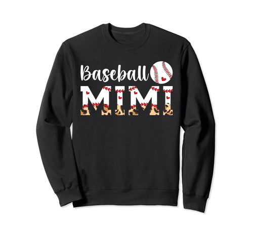 Baseball Mimi Leopard Grandma Mimi Sweatshirt - Graphic Print Men Women - T-Shirt, Sweatshirt, Hoodie