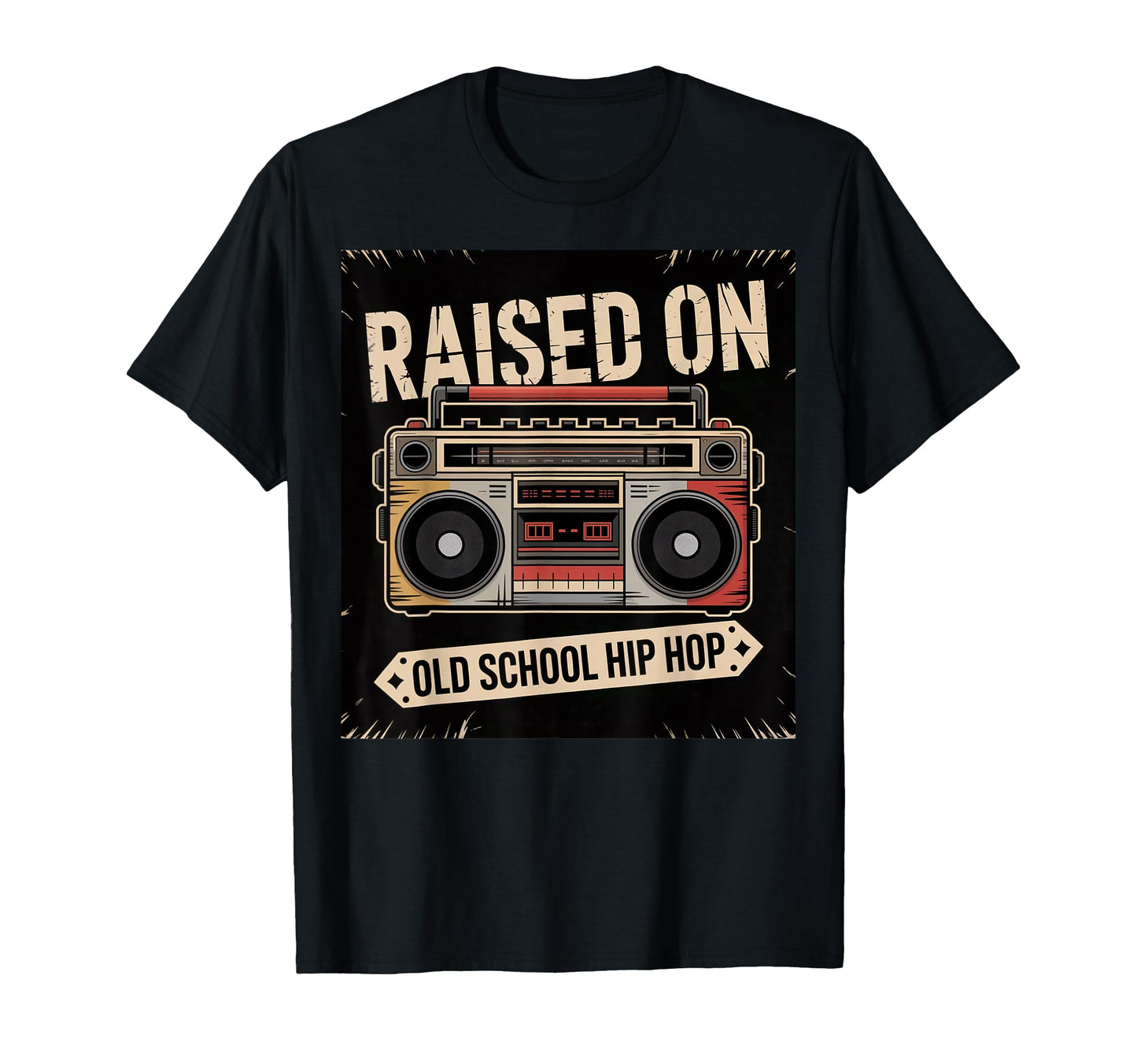 90S Hip Hop Boombox Music Old School Hip T-Shirt - Trendy Graphic Unisex - T-Shirt, Sweatshirt, Hoodie