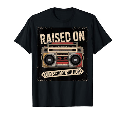 90S Hip Hop Boombox Music Old School Hip T-Shirt - Trendy Graphic Unisex - T-Shirt, Sweatshirt, Hoodie