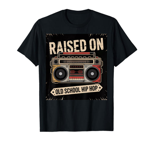 90S Hip Hop Boombox Music Old School Hip T-Shirt - Trendy Graphic Unisex - T-Shirt, Sweatshirt, Hoodie