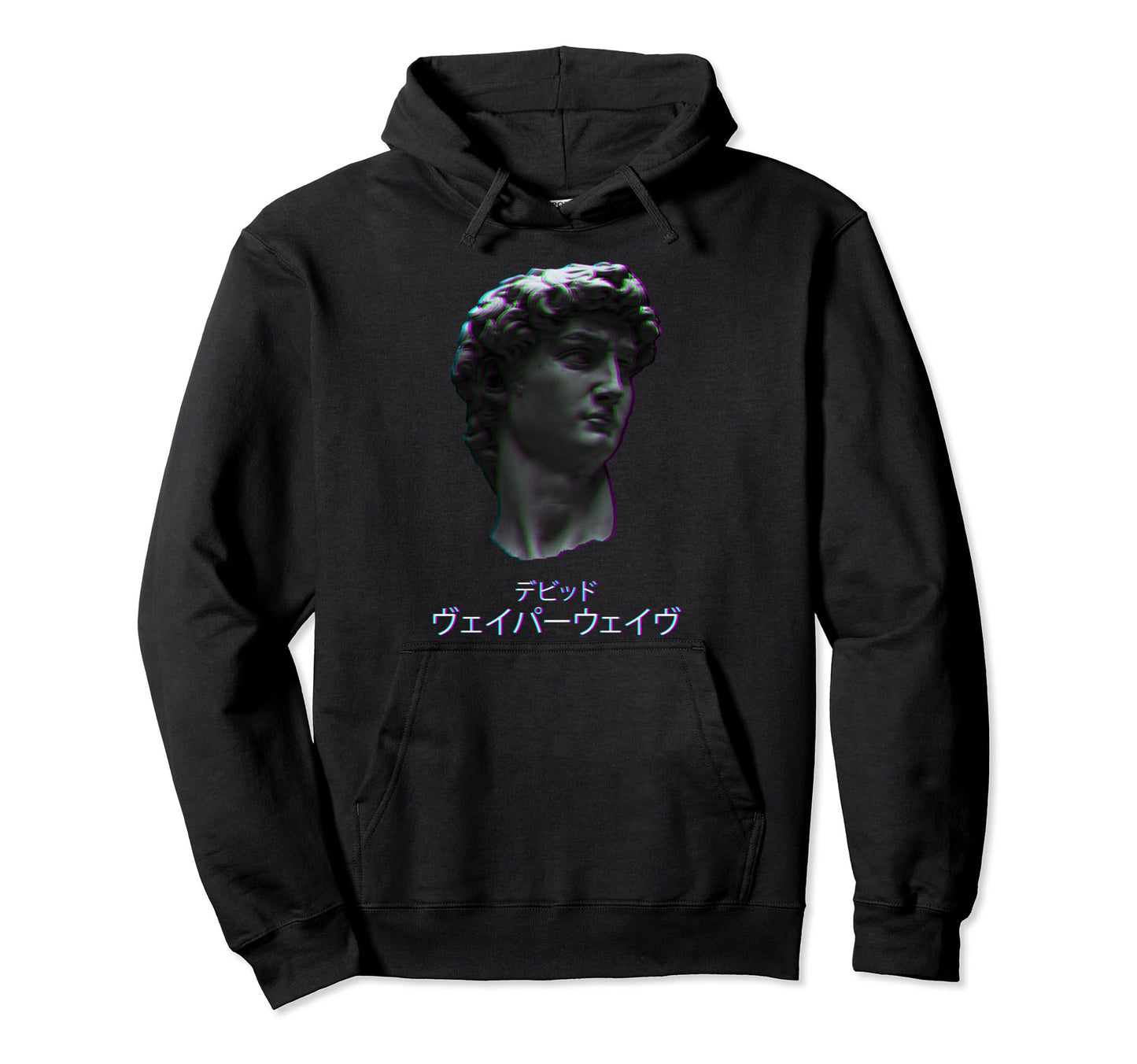 David Italian Statue Retrowave Hoodie - Fun Novelty Design Unisex - T-Shirt, Sweatshirt, Hoodie