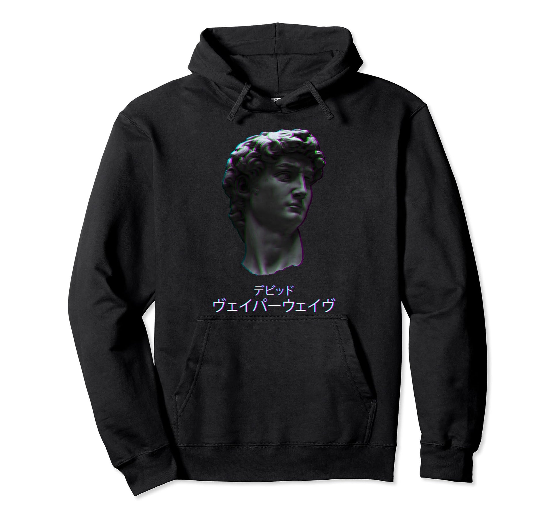 David Italian Statue Retrowave Hoodie - Fun Novelty Design Unisex - T-Shirt, Sweatshirt, Hoodie
