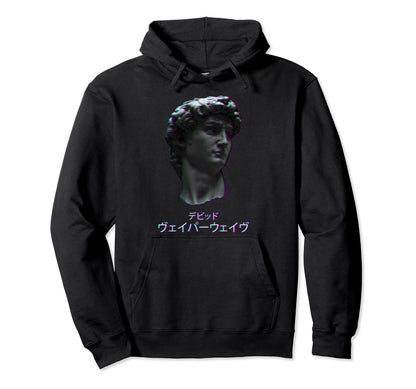 David Italian Statue Retrowave Hoodie - Fun Novelty Design Unisex - T-Shirt, Sweatshirt, Hoodie