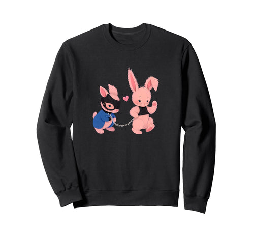 Rabbits Pride Equality Lgbtqia Puppy Sweatshirt - Unique Graphic Men Women - T-Shirt, Sweatshirt, Hoodie