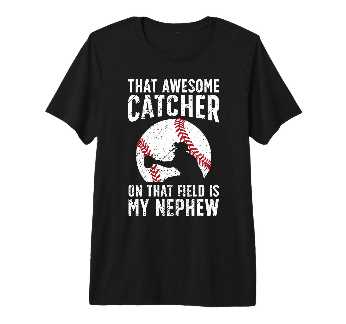 Baseball Catcher Aunt Proud Baseball T-Shirt - Novelty Apparel Men Women - T-Shirt, Sweatshirt, Hoodie
