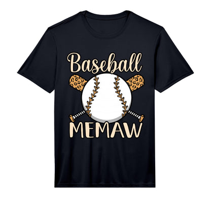 Baseball Memaw Sports Player Lover T-Shirt - Custom Art Print Men Women - T-Shirt, Sweatshirt, Hoodie