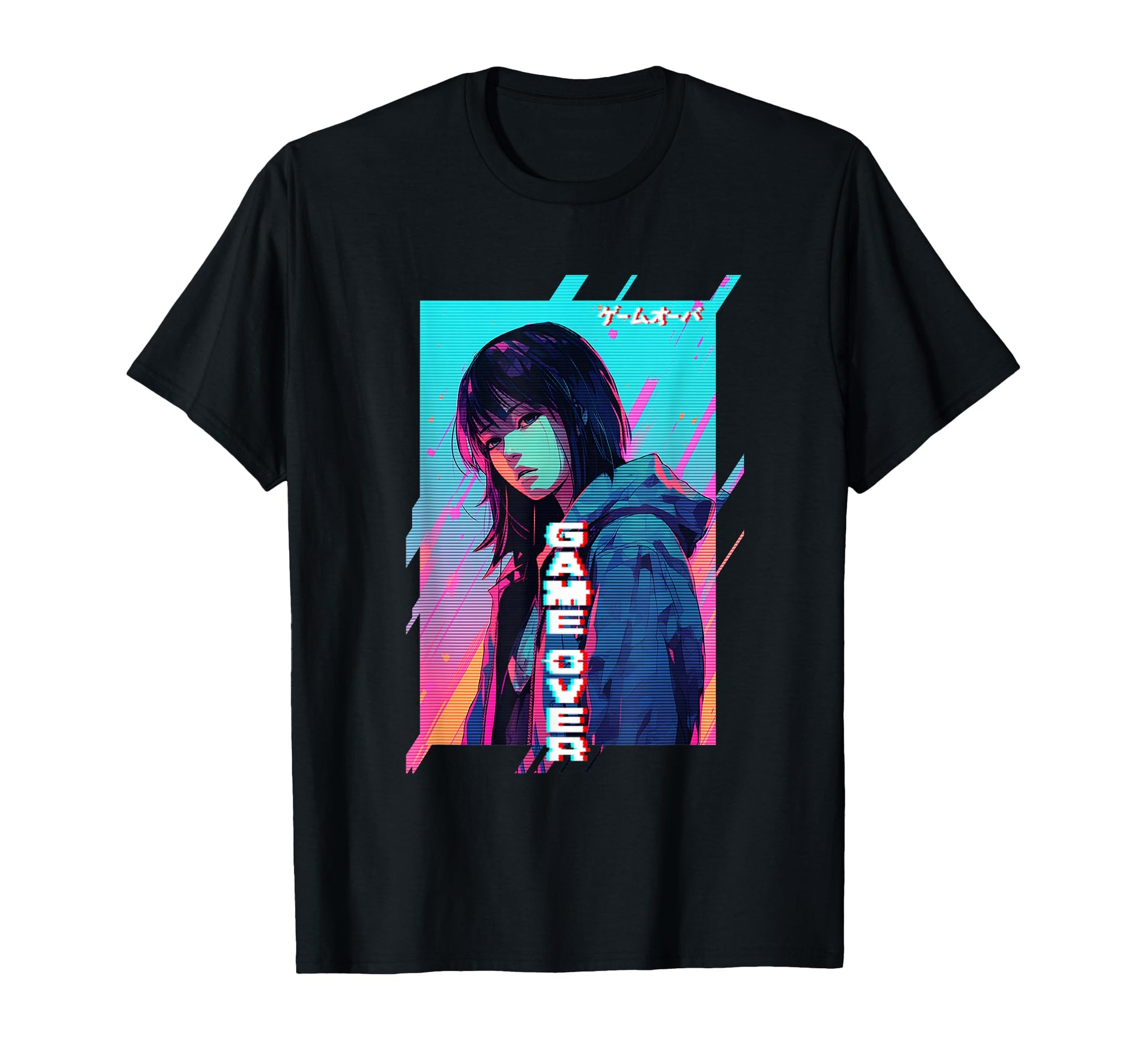Game Over Sad Japanese Anime T-Shirt - Fun Novelty Design for Adults - T-Shirt, Sweatshirt, Hoodie
