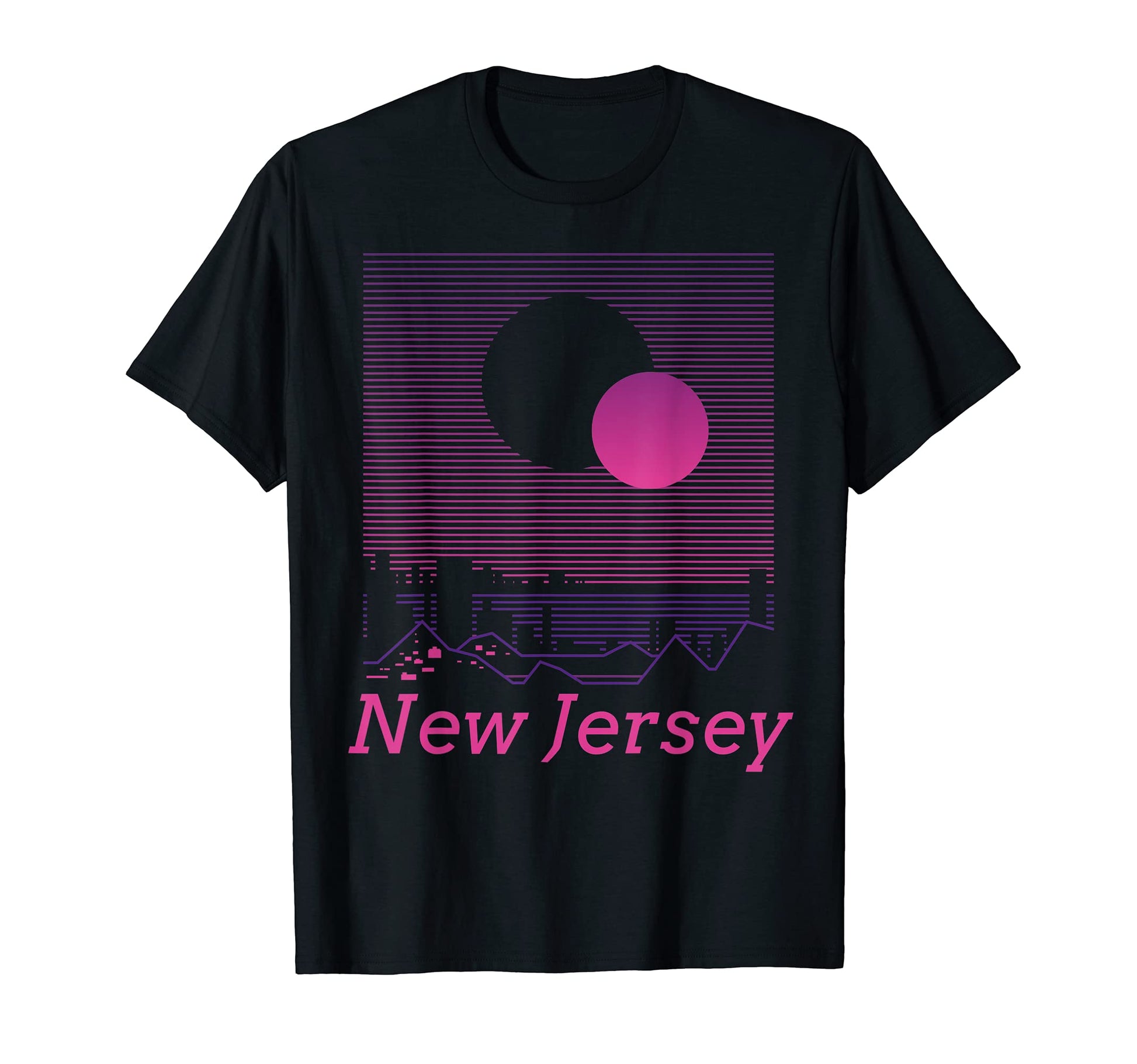 New Jersey Mountain Grid 80S 90S T-Shirt - Fun Novelty Design Men Women - T-Shirt, Sweatshirt, Hoodie