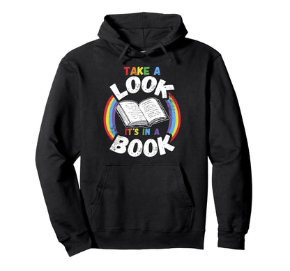 Love Reading Love Rainbows Gift Rainbow Hoodie - Trendy Graphic for Adults - T-Shirt, Sweatshirt, Hoodie