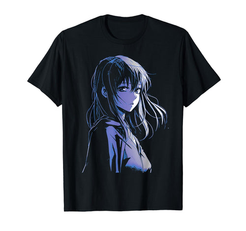 Sad Anime Aesthetic Japanese T-Shirt - Streetwear Style for Adults - T-Shirt, Sweatshirt, Hoodie