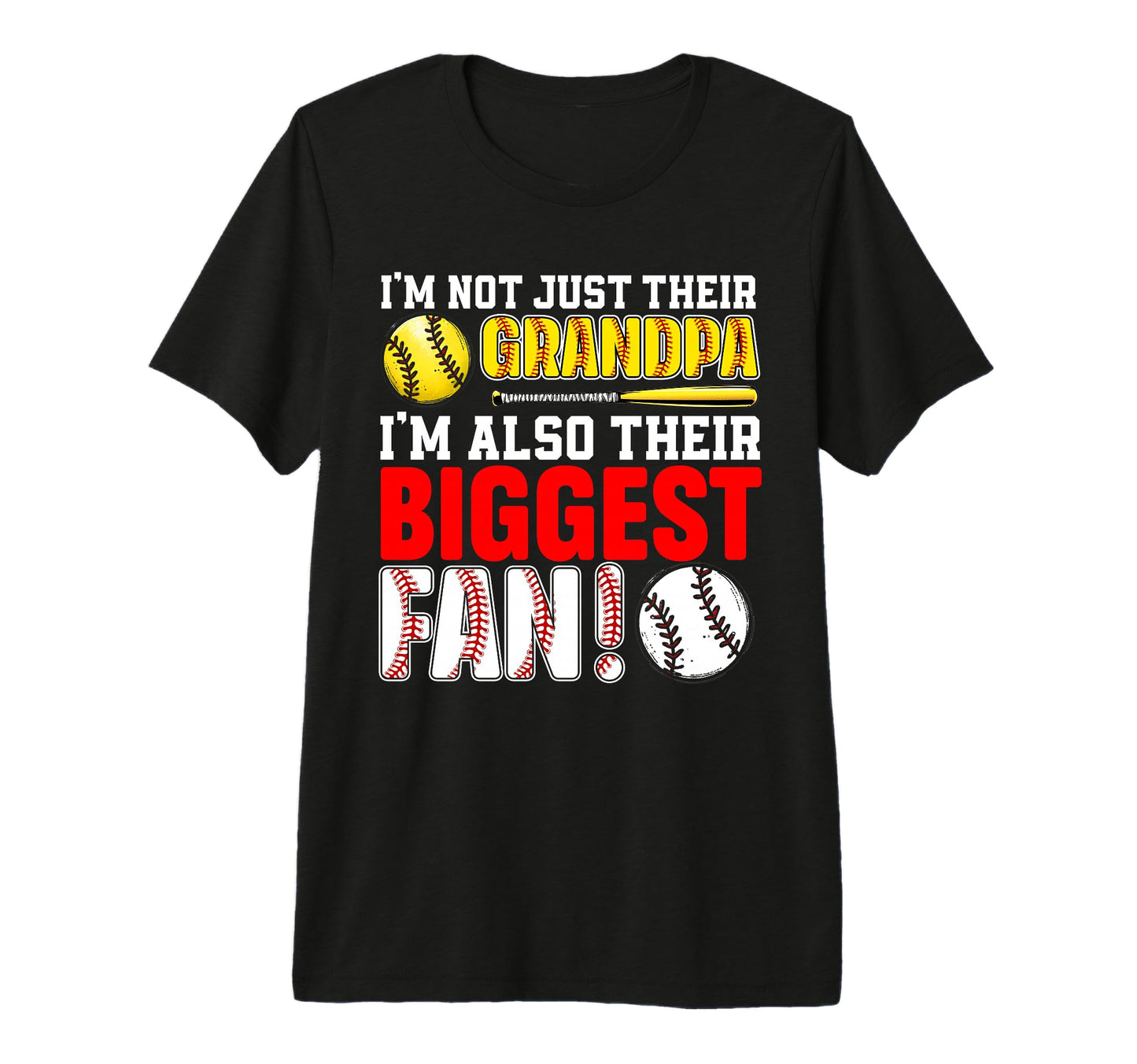 Mens Their Biggest Fan Baseball T-Shirt - Trendy Graphic for Adults - T-Shirt, Sweatshirt, Hoodie