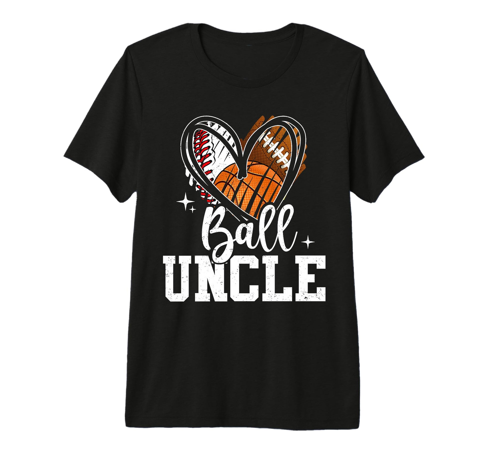 Ball Uncle Baseball Football T-Shirt - Custom Art Print Men Women - T-Shirt, Sweatshirt, Hoodie