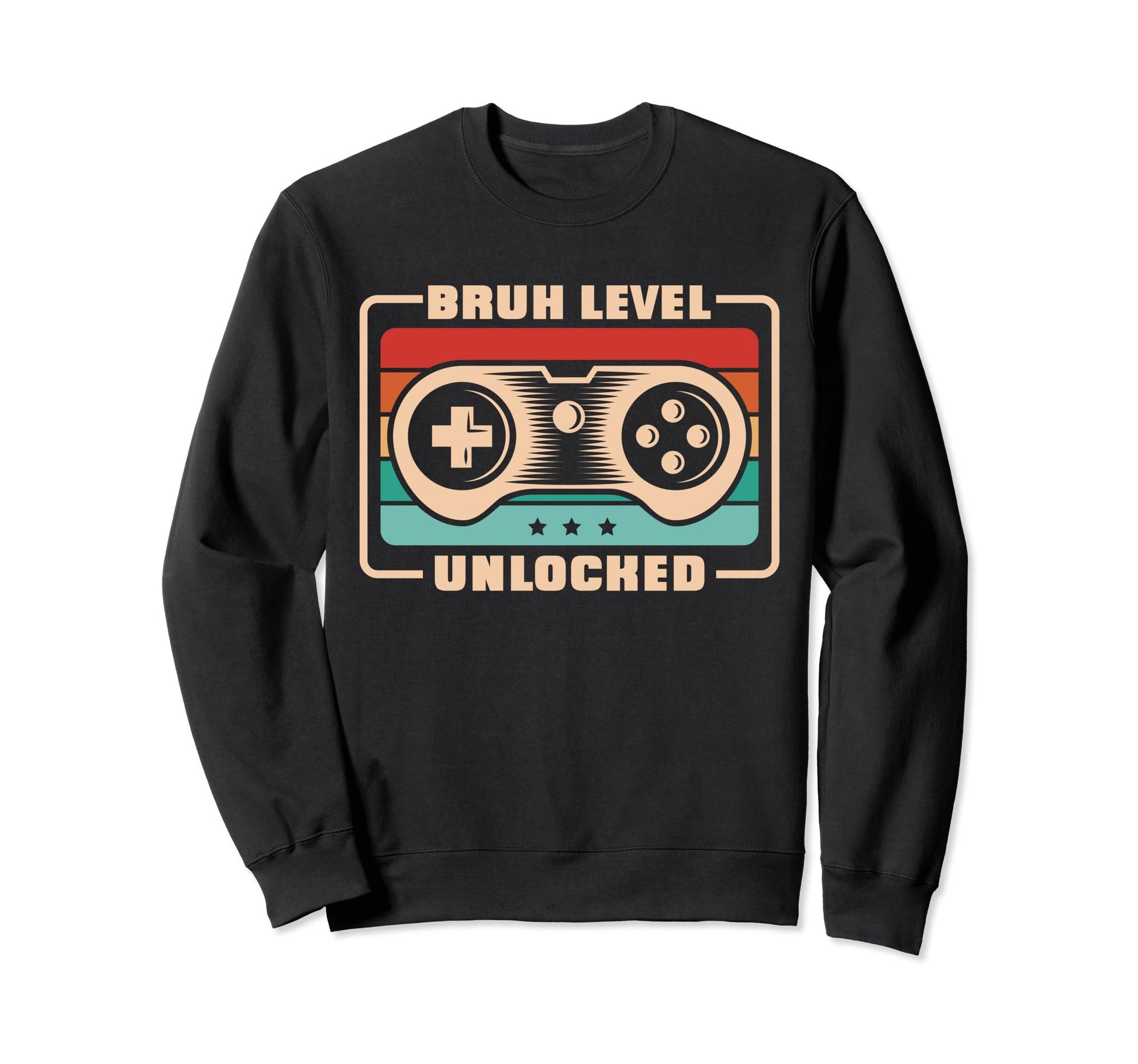 Dada Daddy Dad Bruh Level Unlocked Sweatshirt - Custom Art Print Men Women - T-Shirt, Sweatshirt, Hoodie