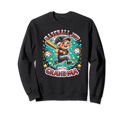 Baseball Grandma Grandmother Sweatshirt - Minimalist Print Men Women - T-Shirt, Sweatshirt, Hoodie