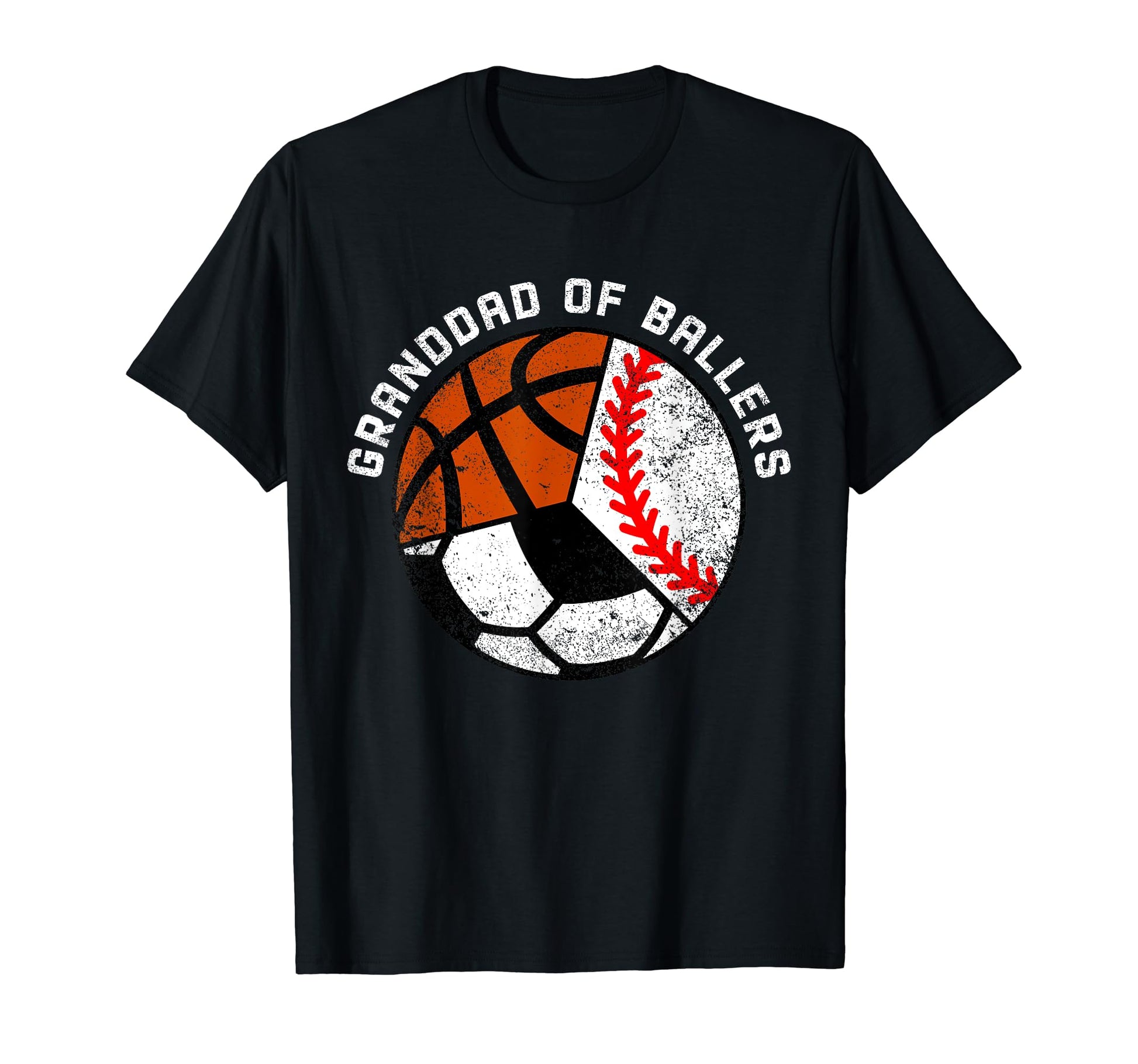 Granddad Ballers Funny Baseball Soccer T-Shirt - Minimalist Print Unisex - T-Shirt, Sweatshirt, Hoodie