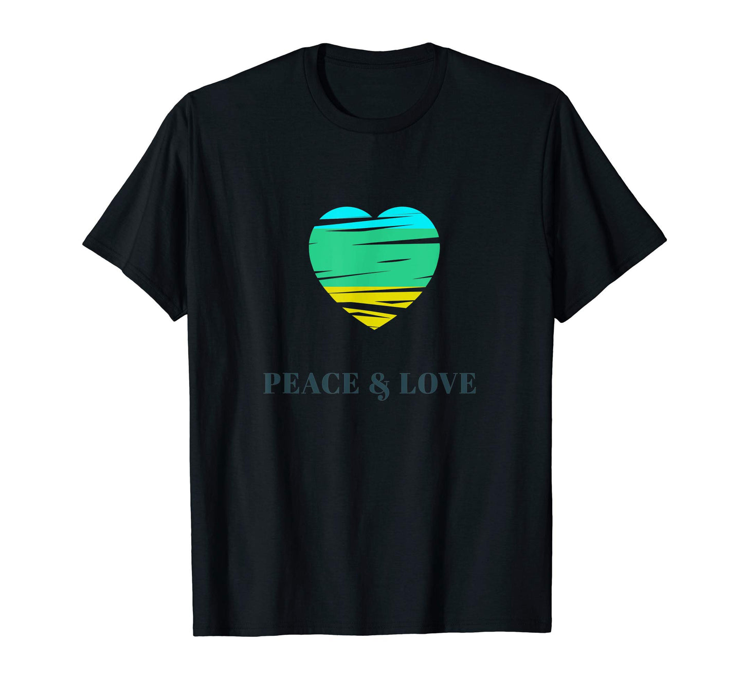 Peace Love T-Shirt - Graphic Print for Adults - T-Shirt, Sweatshirt, Hoodie