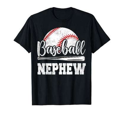 Baseball Nephew Baseball Player Game Day T-Shirt - Minimalist Print Unisex - T-Shirt, Sweatshirt, Hoodie