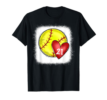 Womens Bleached Custom Softball Mom T-Shirt - Trendy Graphic for Adults - T-Shirt, Sweatshirt, Hoodie