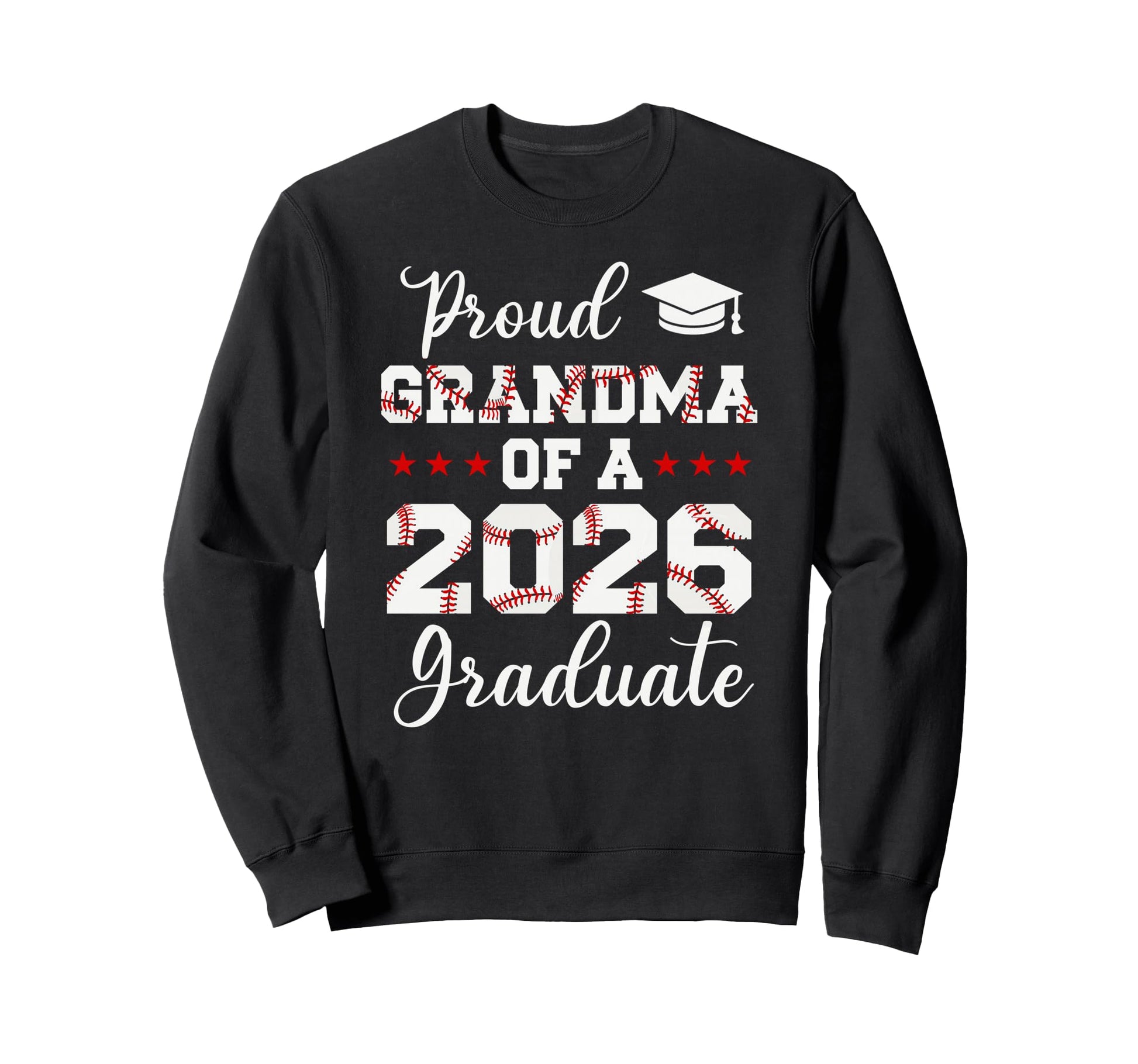 Proud Grandma 2026 Senior Sweatshirt - Aesthetic Graphic Men Women - T-Shirt, Sweatshirt, Hoodie