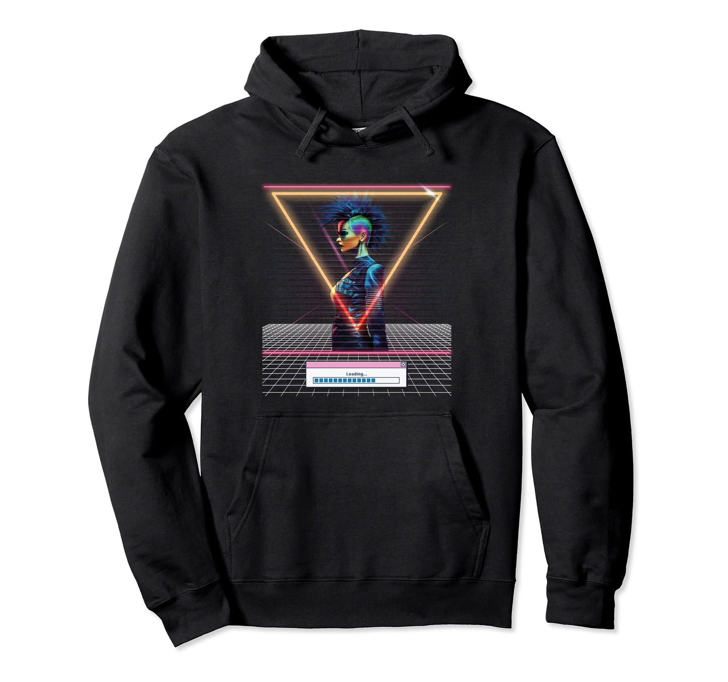Vaporwave Cyberpunks Glitch Japanese Hoodie - Trendy Graphic for Adults - T-Shirt, Sweatshirt, Hoodie