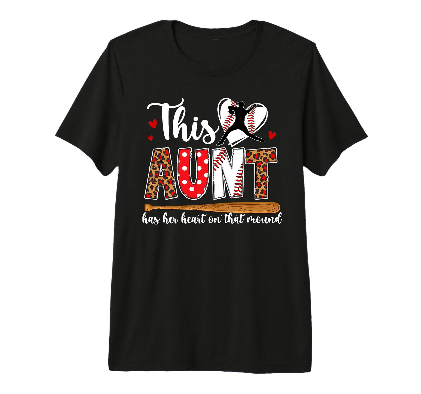Proud Baseball Pitcher Aunt Baseball T-Shirt - Aesthetic Graphic Men Women - T-Shirt, Sweatshirt, Hoodie