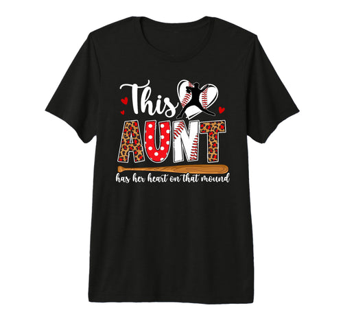 Proud Baseball Pitcher Aunt Baseball T-Shirt - Aesthetic Graphic Men Women - T-Shirt, Sweatshirt, Hoodie