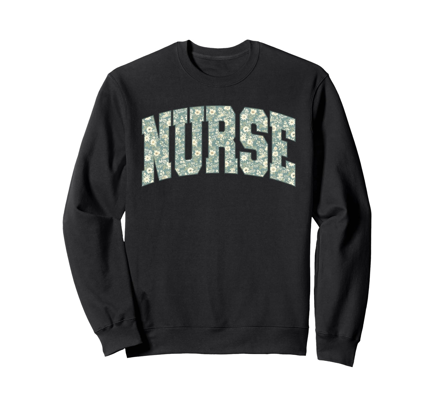 Boho Floral Nurse Flower Healthcare Sweatshirt - Trendy Graphic Unisex - T-Shirt, Sweatshirt, Hoodie