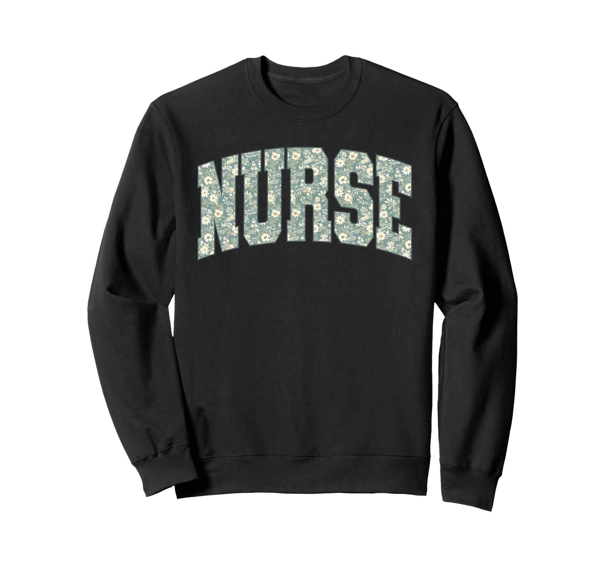 Boho Floral Nurse Flower Healthcare Sweatshirt - Trendy Graphic Unisex - T-Shirt, Sweatshirt, Hoodie