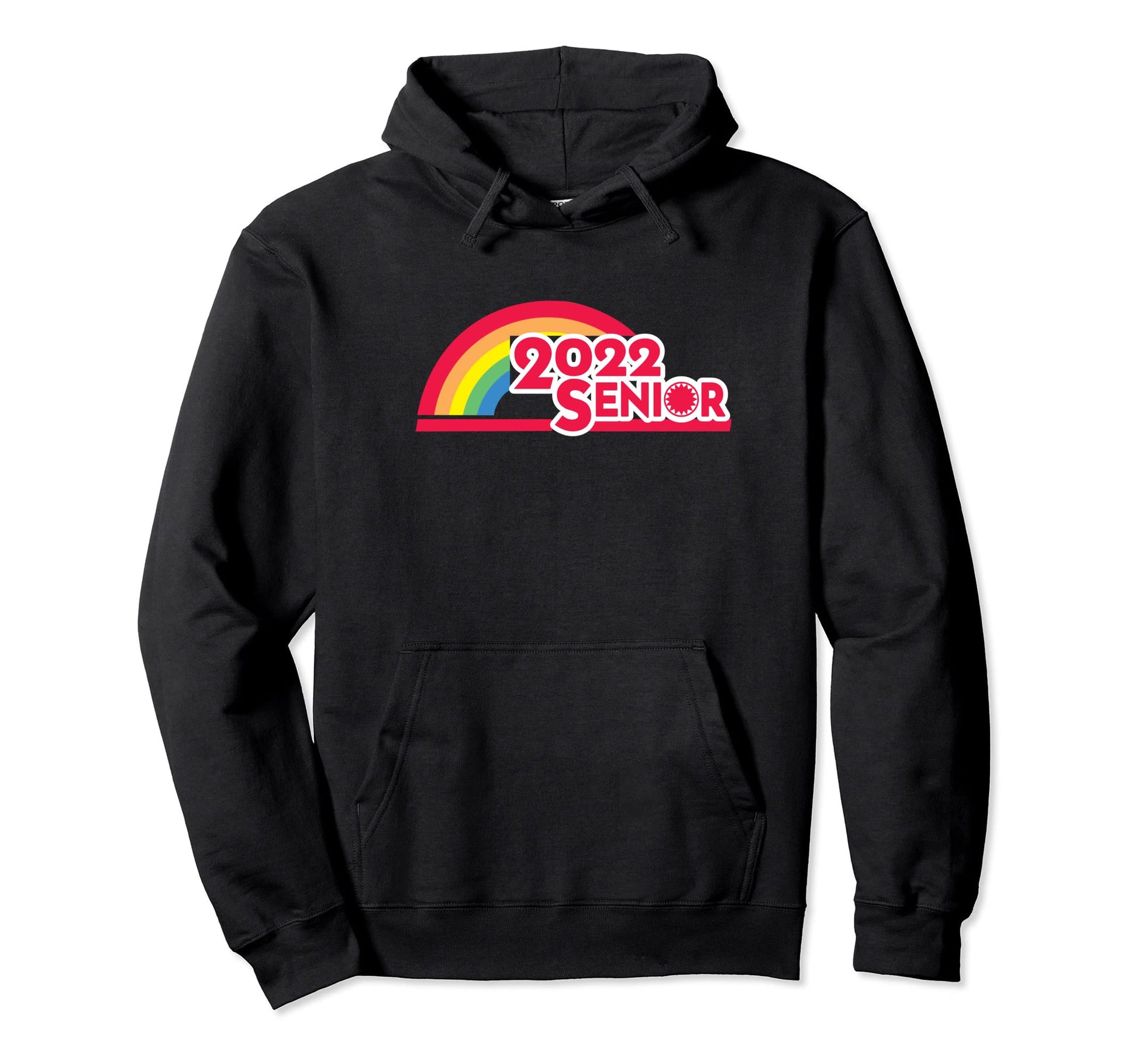 Class 2022 Senior 2022 90S Tv Rainbow Hoodie - Graphic Print Men Women - T-Shirt, Sweatshirt, Hoodie