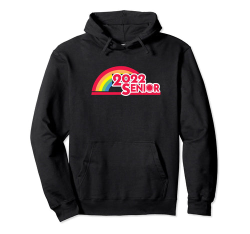 Class 2022 Senior 2022 90S Tv Rainbow Hoodie - Graphic Print Men Women - T-Shirt, Sweatshirt, Hoodie