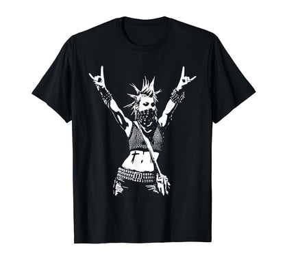 Hand Horns Punk Rock 90S Grunge T-Shirt - Custom Art Print for Adults - T-Shirt, Sweatshirt, Hoodie