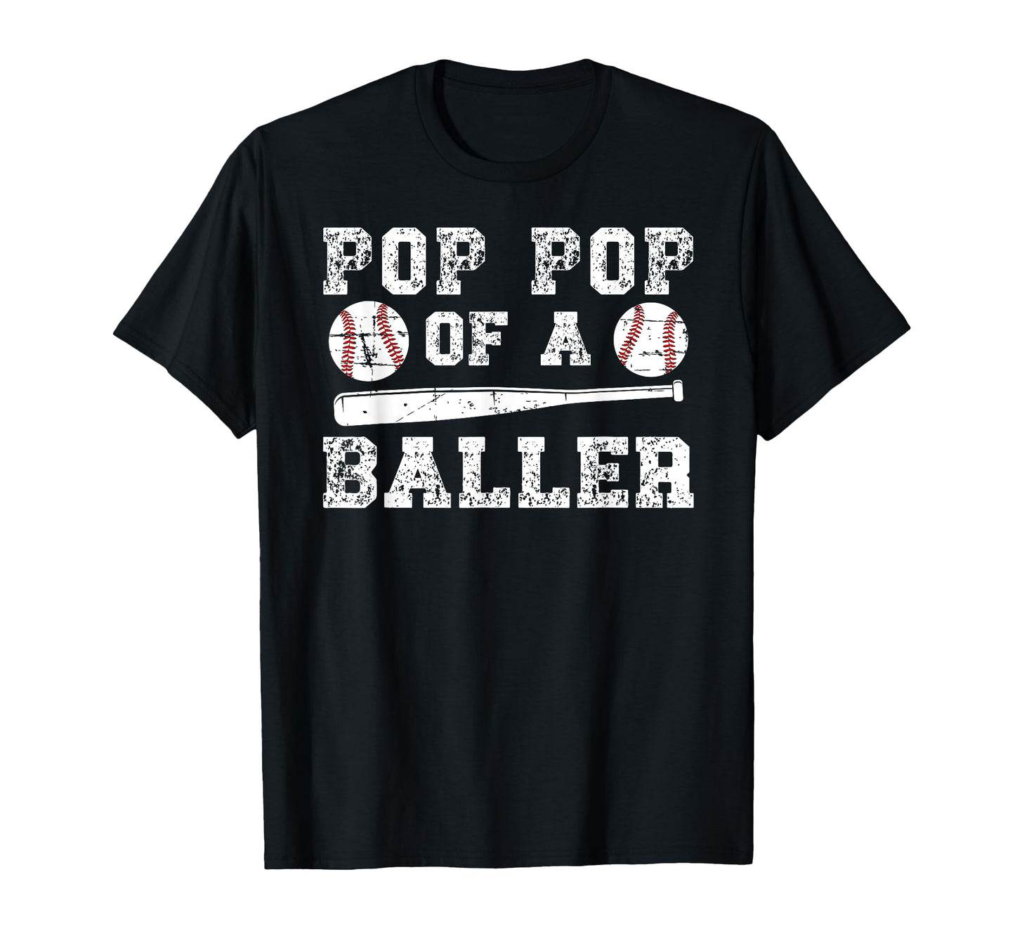 Pop Pop Baller Baseball Pop Pop Baseball T-Shirt - Trendy Graphic Unisex - T-Shirt, Sweatshirt, Hoodie