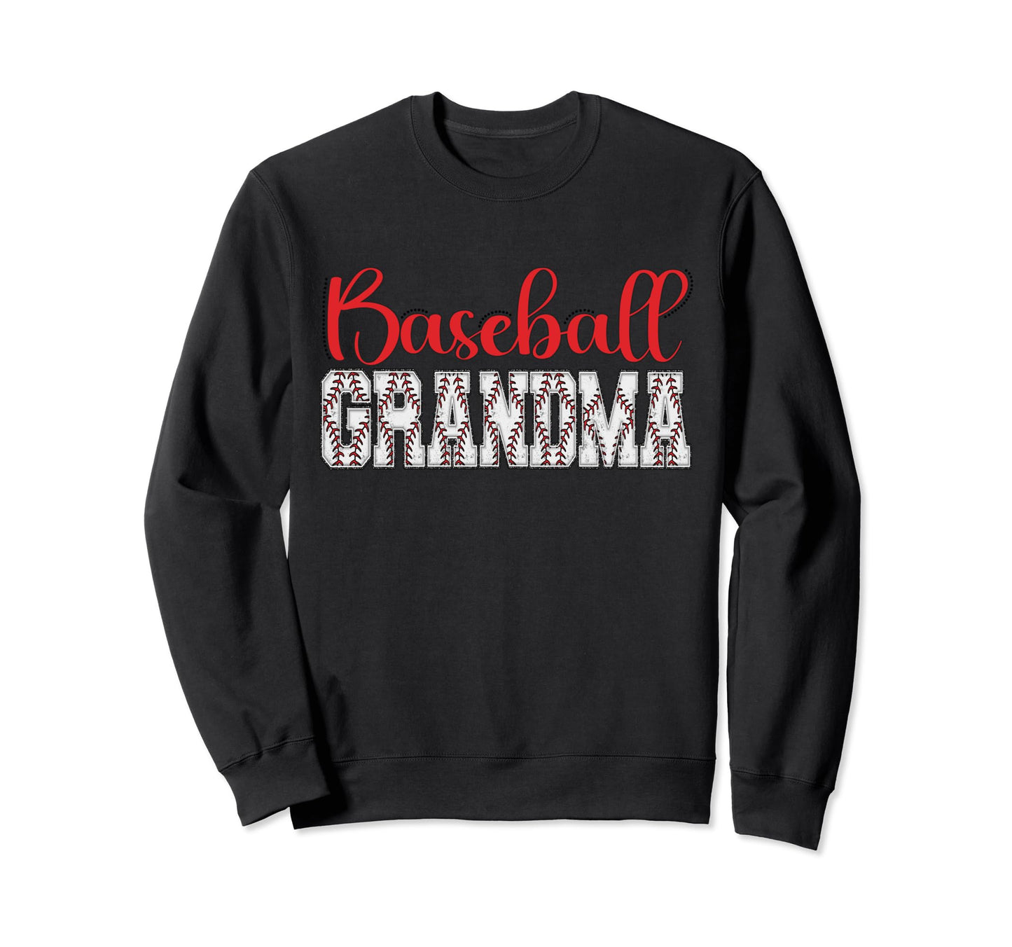 Baseball Grandma Funny Sporty Sweatshirt - Aesthetic Graphic for Adults - T-Shirt, Sweatshirt, Hoodie