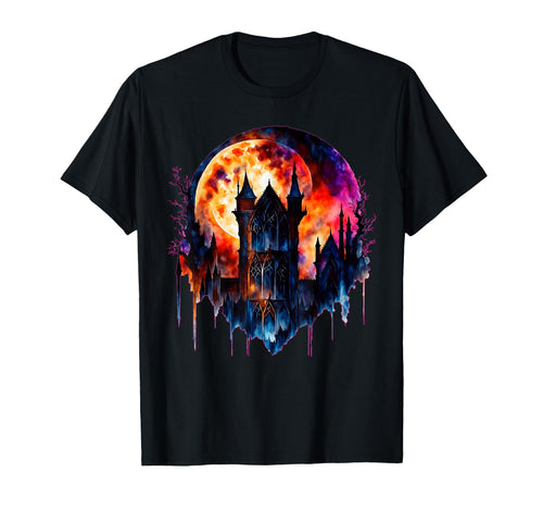 Occult Castle Reaper Art Goths Emo T-Shirt - Fun Novelty Design Unisex - T-Shirt, Sweatshirt, Hoodie
