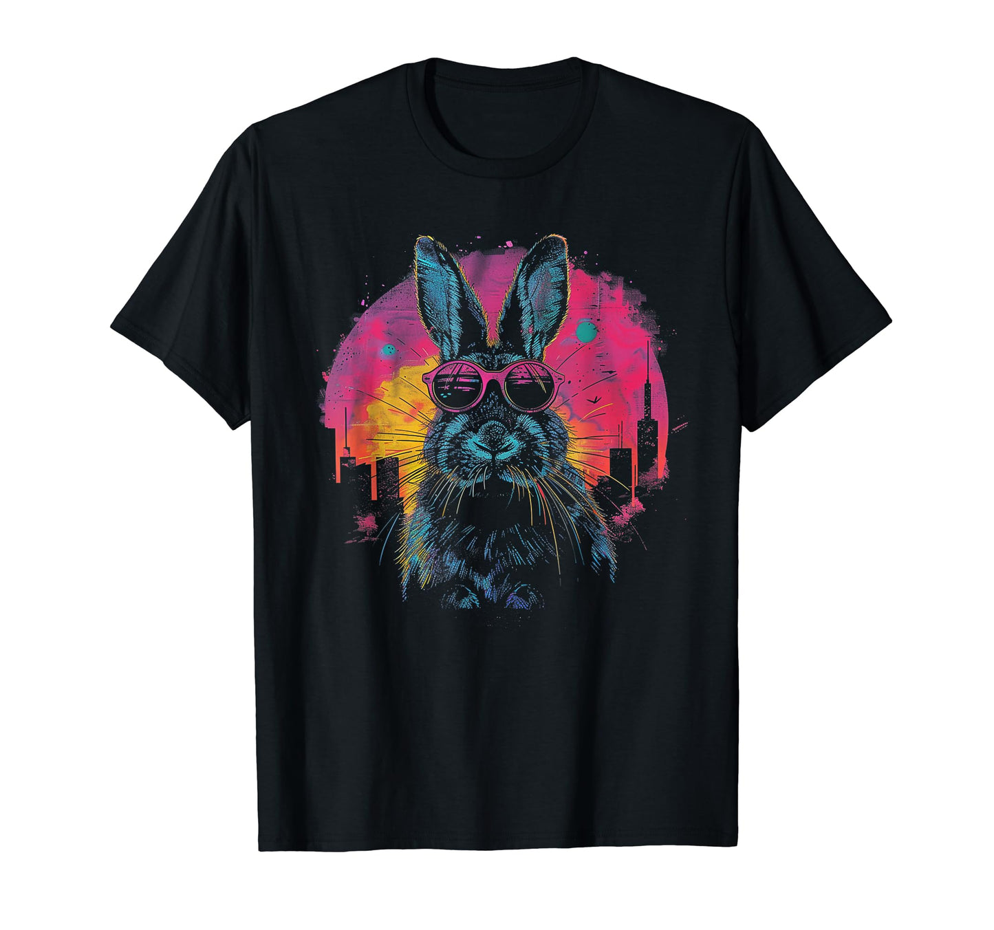 Rabbit Bunny Vaporwave Aesthetic T-Shirt - Trendy Graphic Men Women - T-Shirt, Sweatshirt, Hoodie