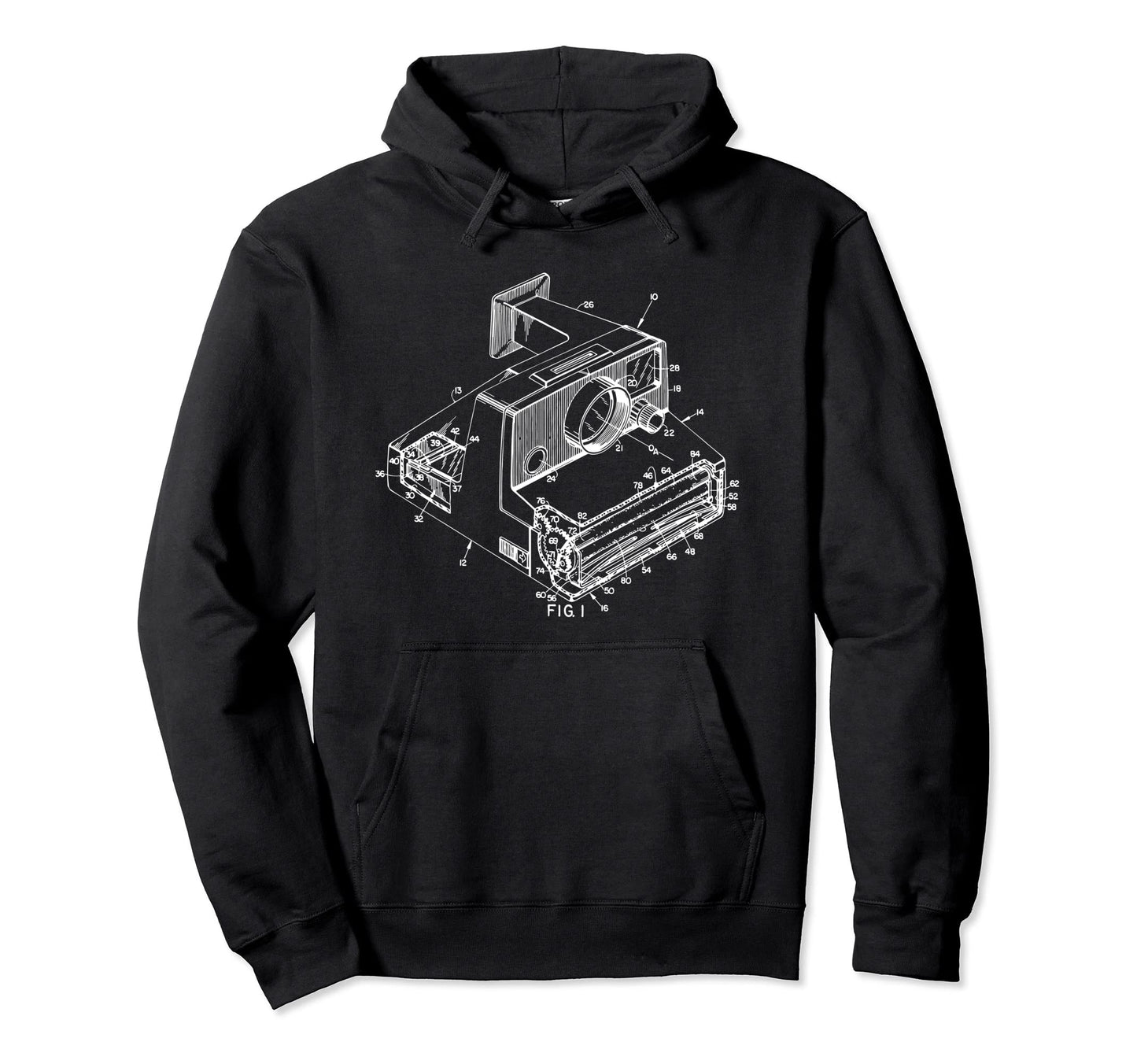 Photography Camera Patent Hoodie - Casual Everyday Wear Unisex - T-Shirt, Sweatshirt, Hoodie