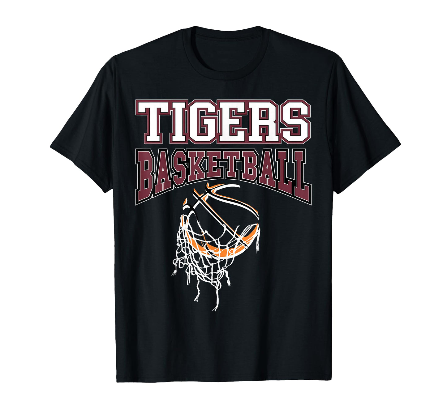 Tigers Basketball Mom Team Game Day T-Shirt - Unique Graphic Men Women - T-Shirt, Sweatshirt, Hoodie