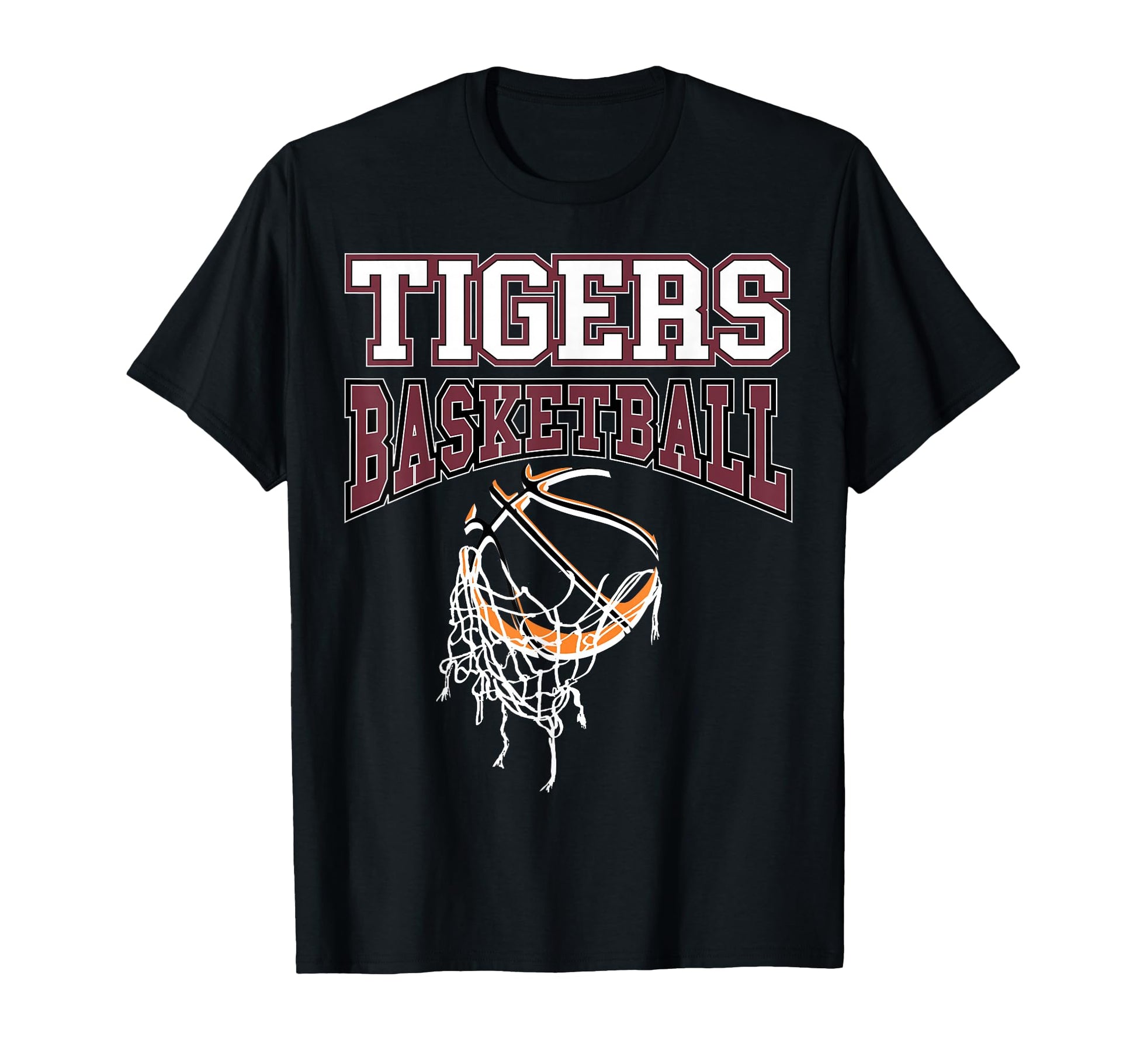 Tigers Basketball Mom Team Game Day T-Shirt - Unique Graphic Men Women - T-Shirt, Sweatshirt, Hoodie