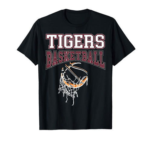 Tigers Basketball Mom Team Game Day T-Shirt - Unique Graphic Men Women - T-Shirt, Sweatshirt, Hoodie