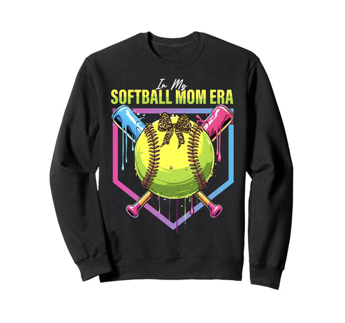 Softball Drip My Softball Mom Era Sweatshirt - Trendy Graphic for Adults - T-Shirt, Sweatshirt, Hoodie