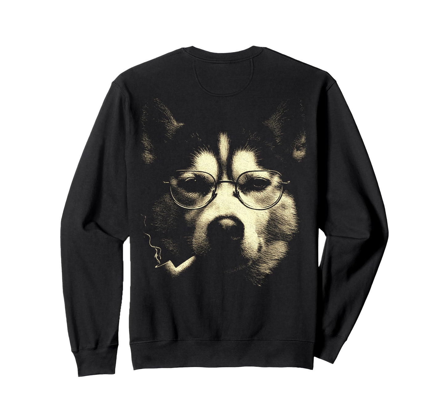 Siberian Husky Glasses Sweatshirt - Casual Everyday Wear for Adults - T-Shirt, Sweatshirt, Hoodie