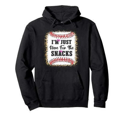 Baseball Sister Funny Im Just Here Hoodie - Custom Art Print Men Women - T-Shirt, Sweatshirt, Hoodie