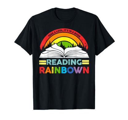 Take Its Book Reading Rainbow T-Shirt - Fun Novelty Design Unisex - T-Shirt, Sweatshirt, Hoodie